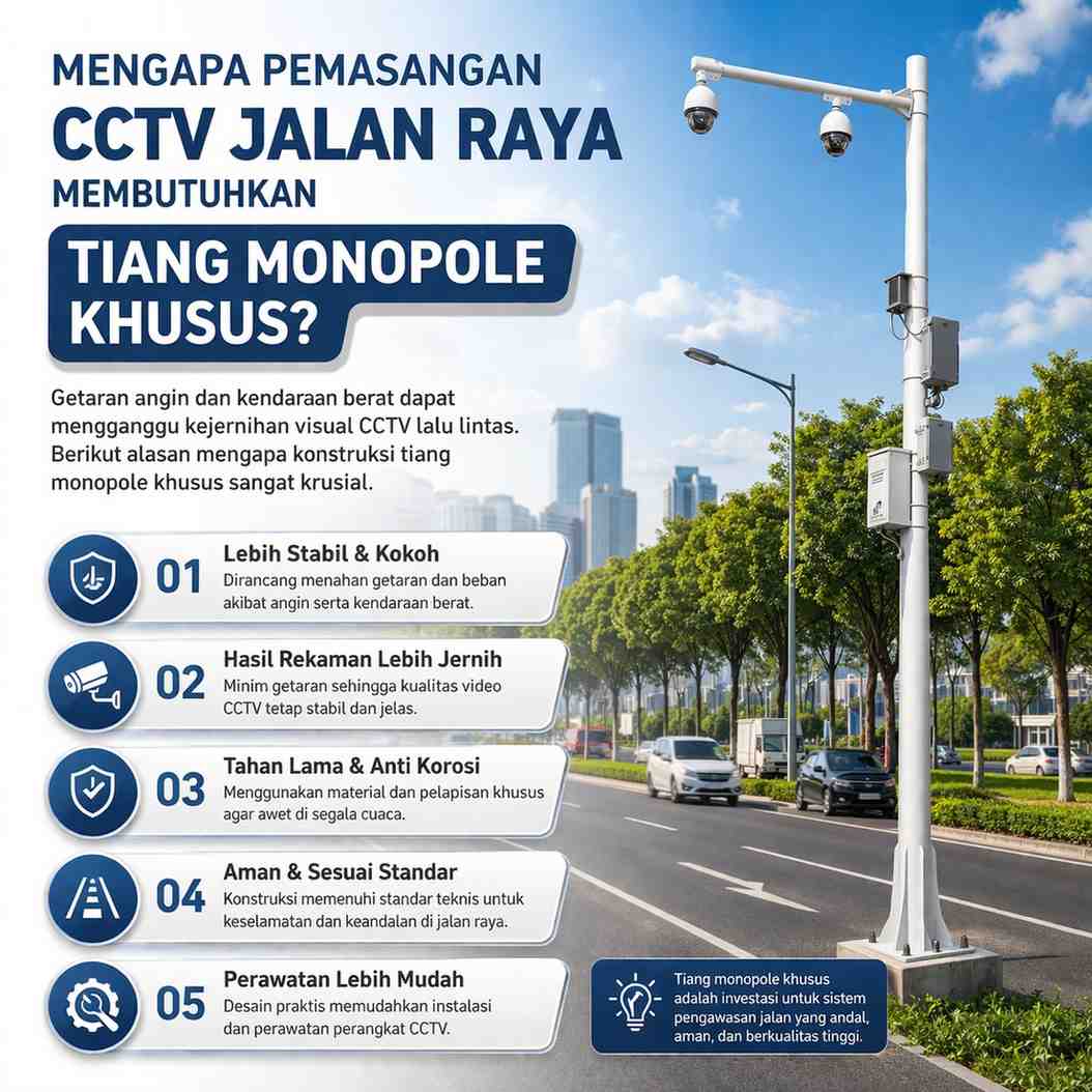 Tiang Monopole CCTV