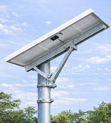 Bracket solar panel 1 panel single arm untuk PJUTS