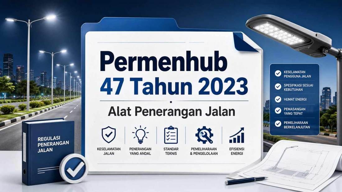 Memahami Permenhub 47 Tahun 2023 tentang Alat Penerangan Jalan