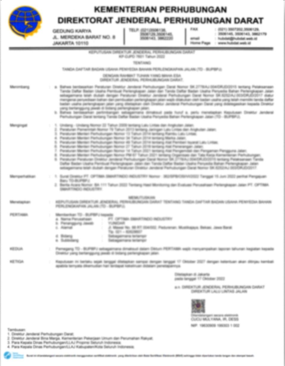 Sertifikat TDBUPBPJ
